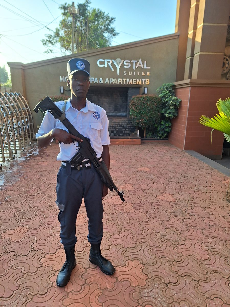 Intersec officer on duty at Crystal Suites Hotel, Spa and Apartments